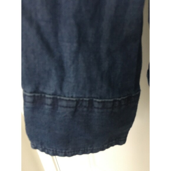 Faded Glory Women's Blue Long Sleeve Button-Up Jean Shirt Size Medium 8-10 - Picture 3 of 11